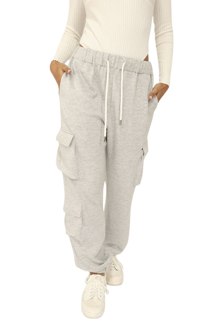 Perfect Match Cargo Trackpants, Alternate, color, Grey Marle