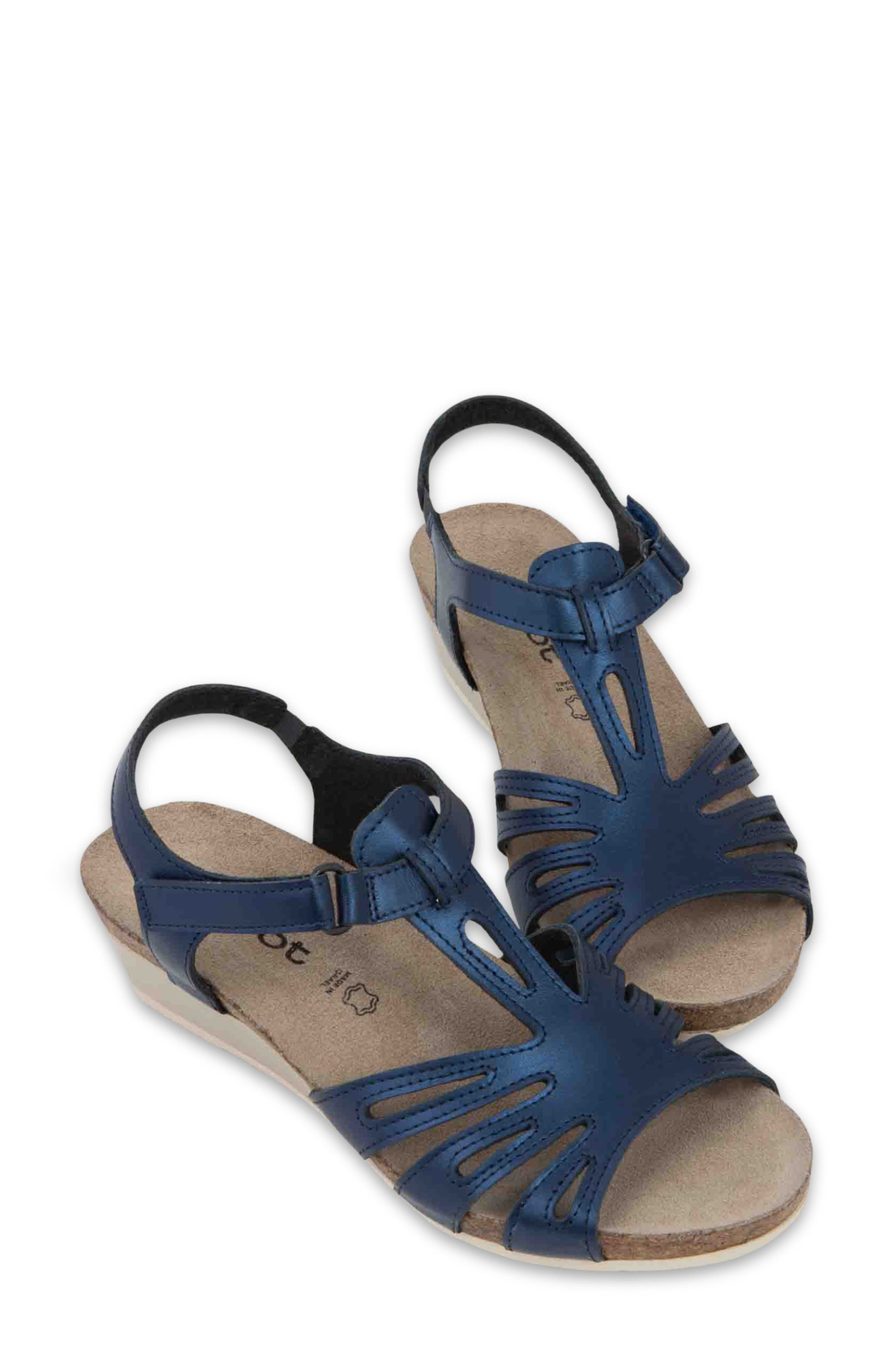 Starlet Wedge Sandal, Alternate, color, POLAR SEA LEATHER