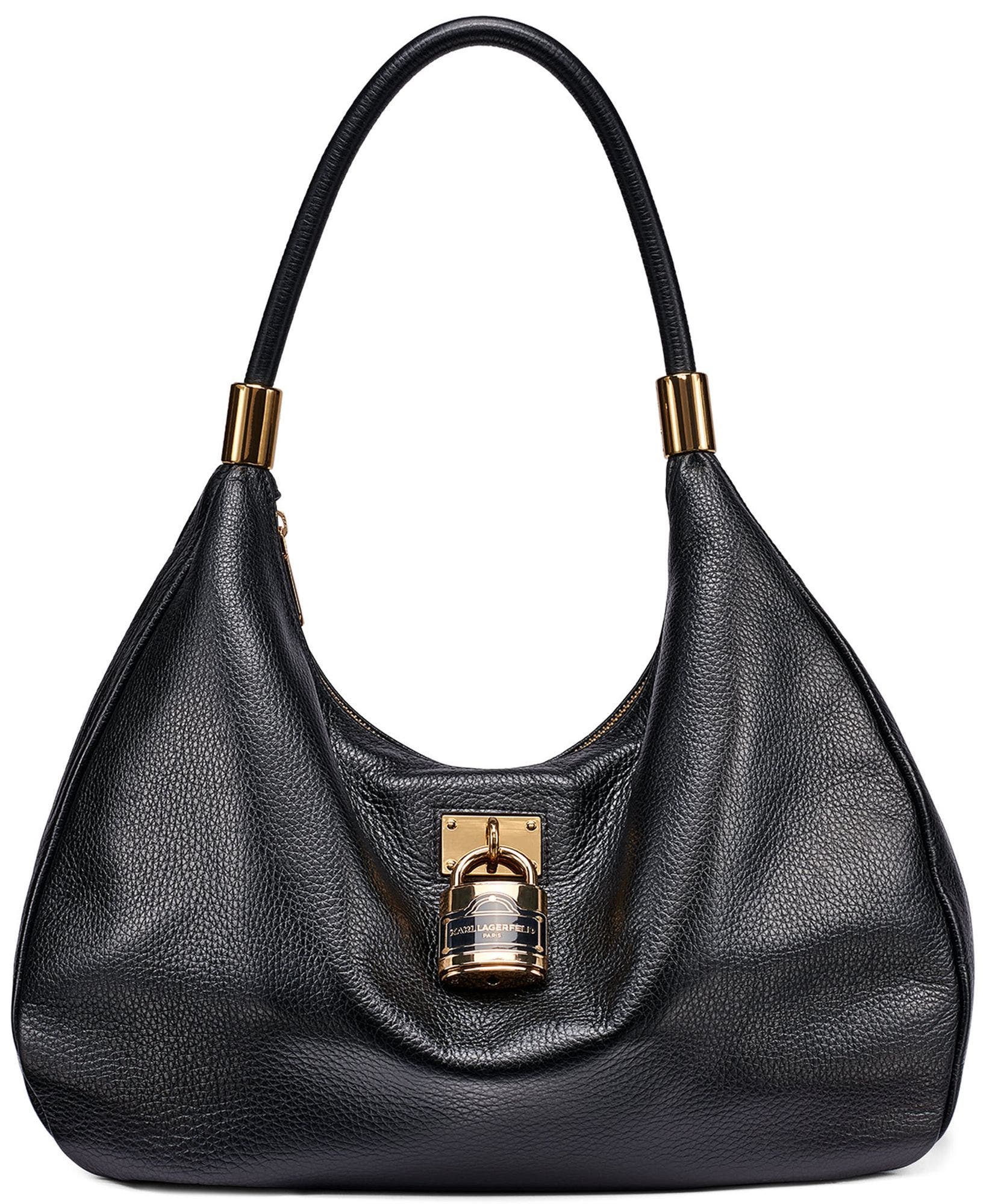 Maelynn Hobo Bag, Main, color, Black/Gold