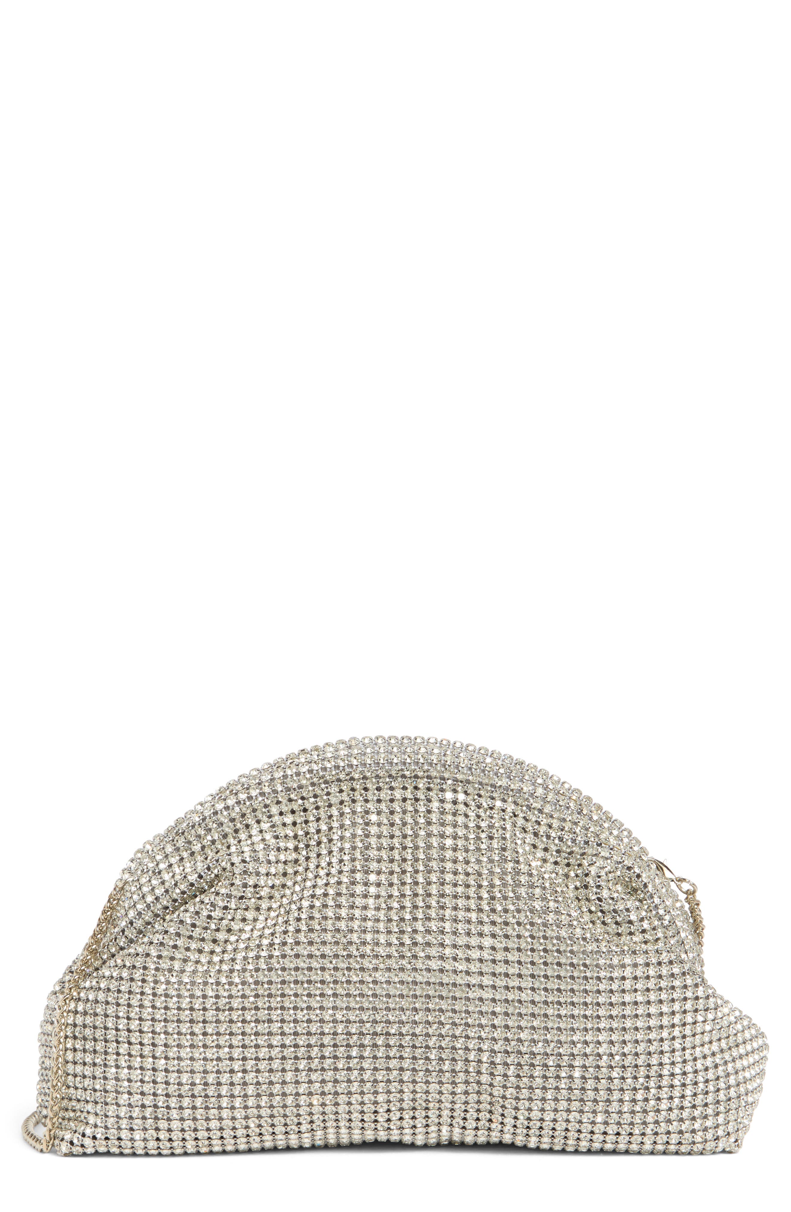 URBAN EXPRESSIONS HANDBAGS Rhinestone Clutch Bag, Main, color, 