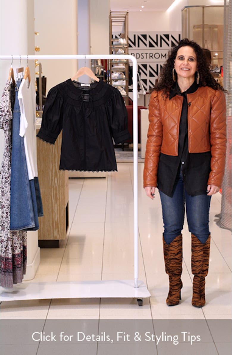 Dylan Puff Sleeve Cotton Top, sales video thumbnail