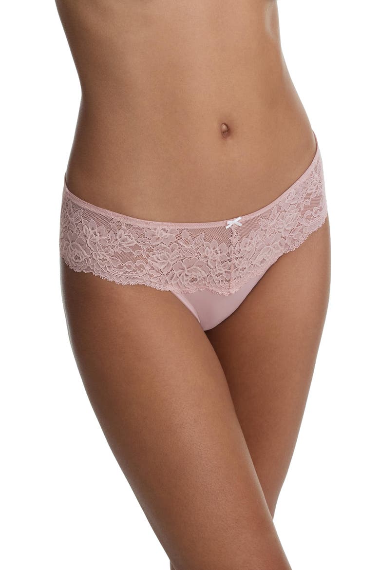 Captivate Lace Bikini, Alternate, color, Romance