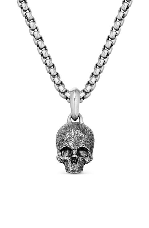 Men's Waves Skull Amulet