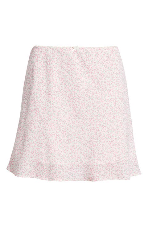 Floral A-Line Miniskirt