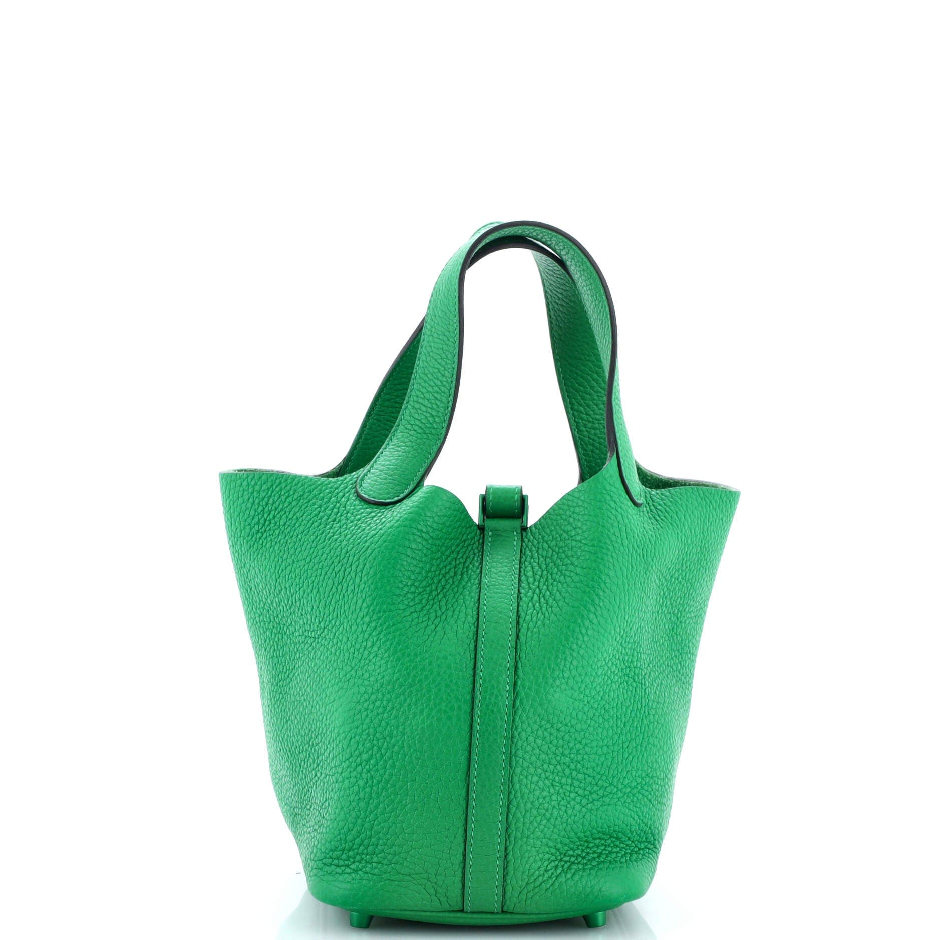 Pre-Owned Hermes Monochrome Picotin Lock Bag Clemence PM, Alternate, color, 