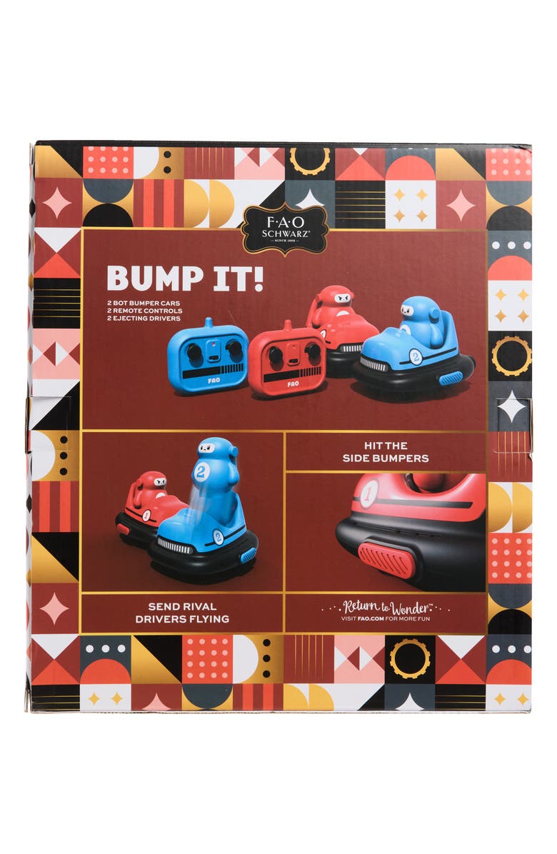 FAO Schwarz Radio Controlled Bumper Car Bots Toy, Alternate, color, Blue/ Red