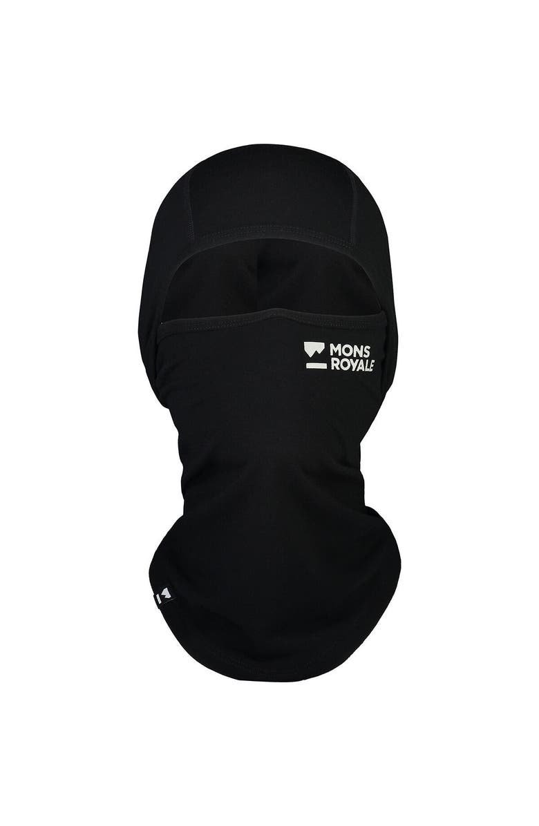 Mons Royale Santa Rosa Merino Balaclava, Main, color, Black