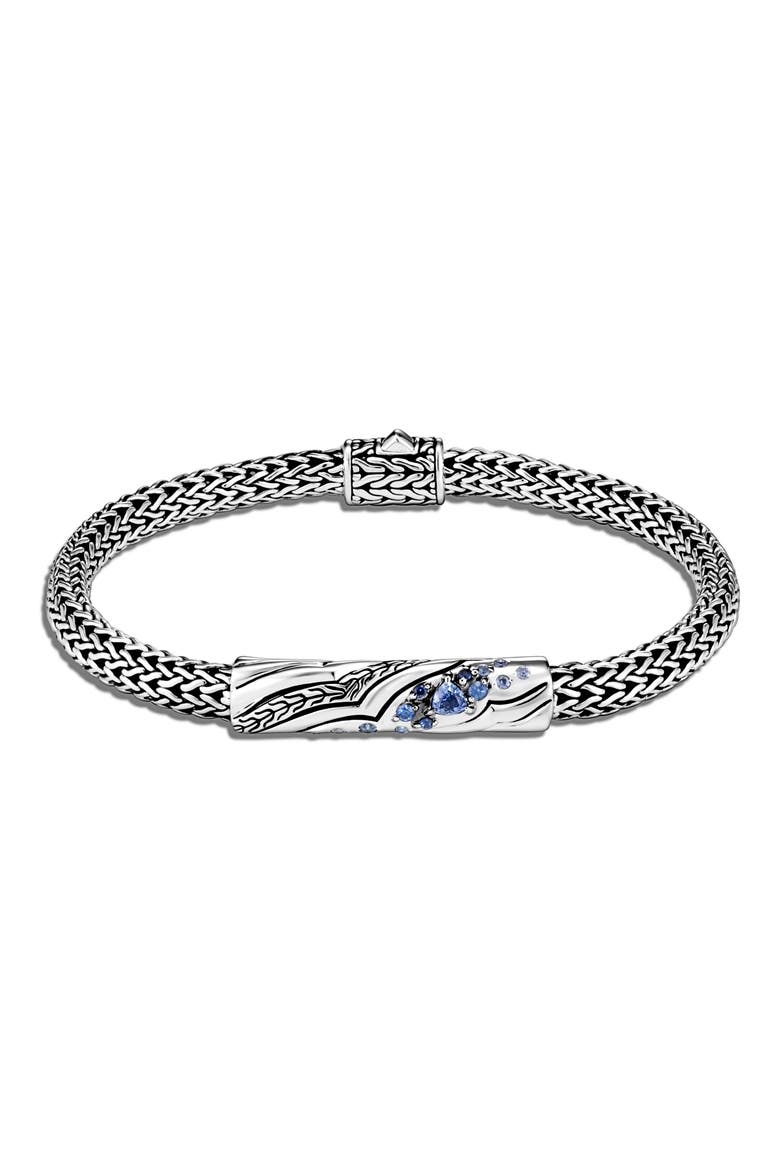 Lahar Extra Small Chain 5mm Station Bracelet, Main, color, SILVER