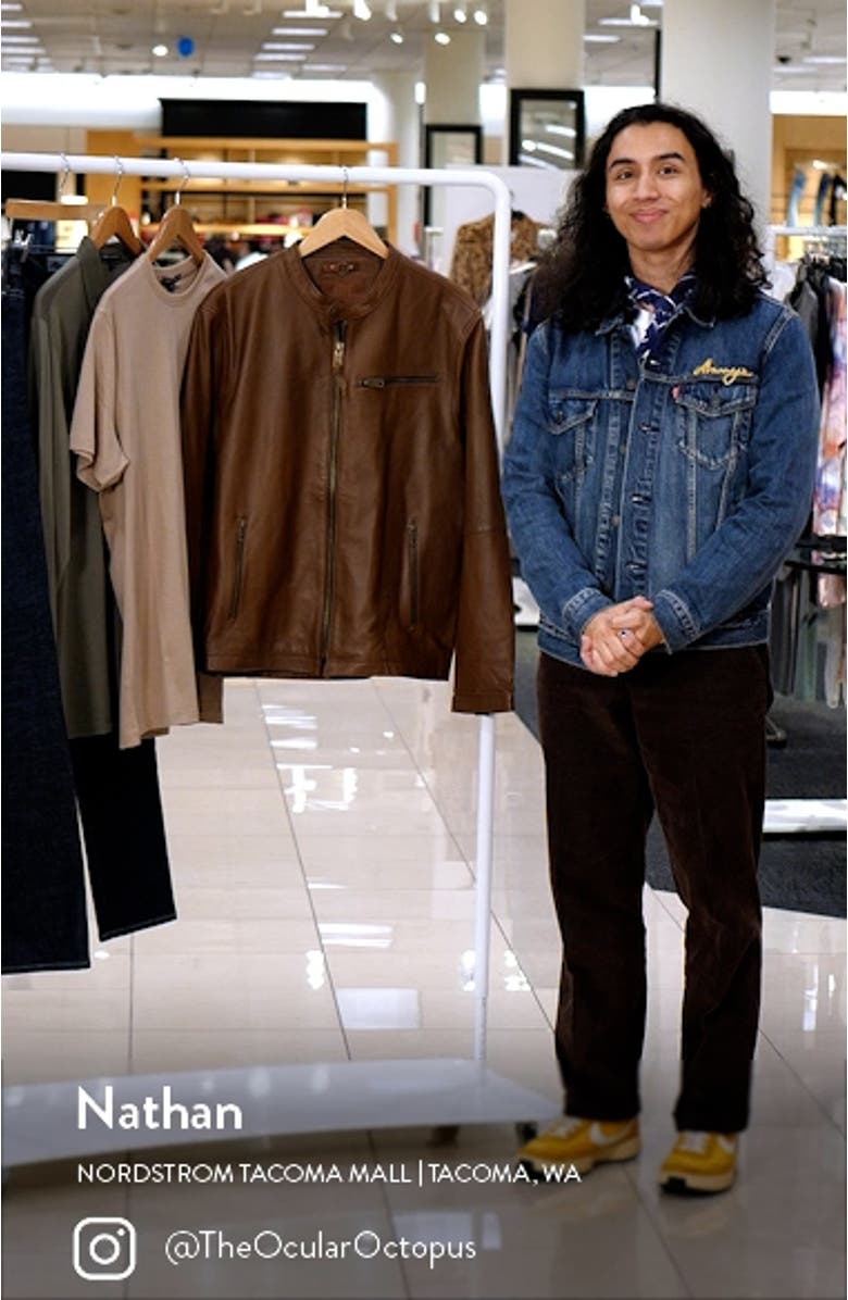 Café Racer Leather Jacket, sales video thumbnail