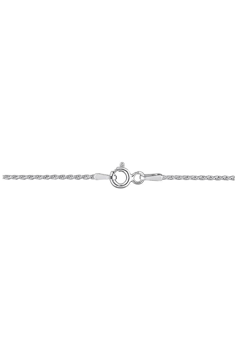 Diamond Cut Rope Chain Necklace, 1.20mm, Alternate, color, SILVER