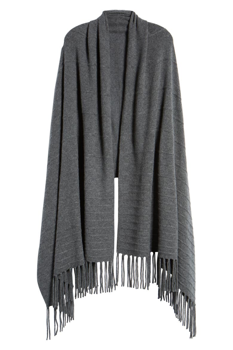 Cashmere Wrap, Alternate, color, GREY DARK HEATHER
