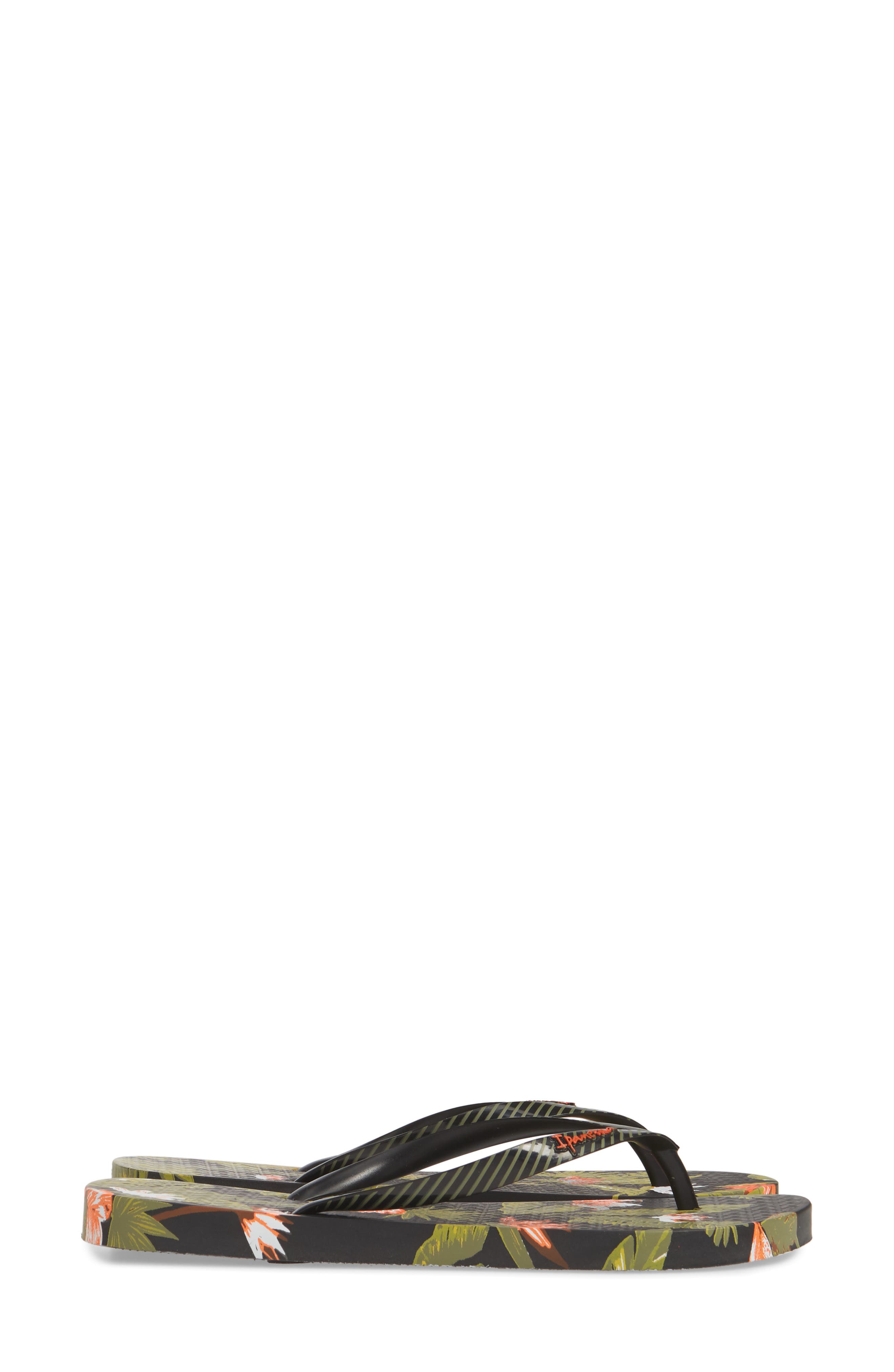 Paradise Flip Flop, Alternate, color, BLACK