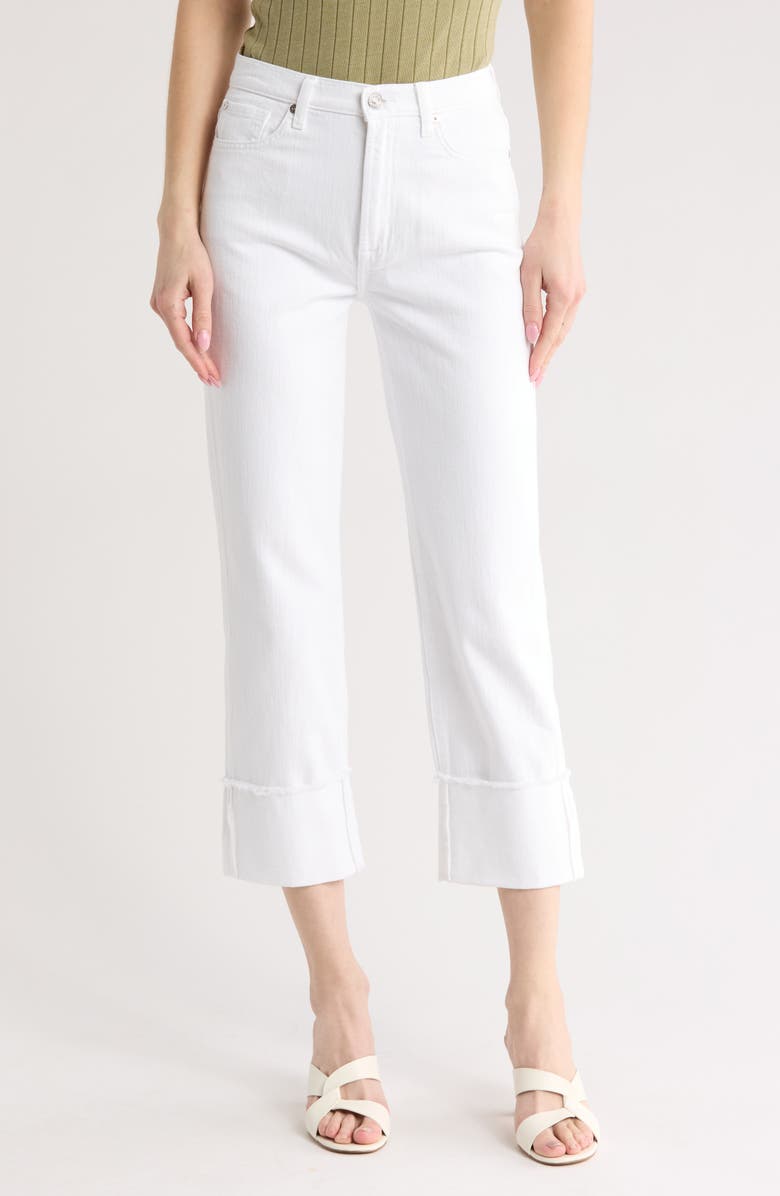 7 For All Mankind Logan Fray Cuff Stovepipe Jeans, Main, color,