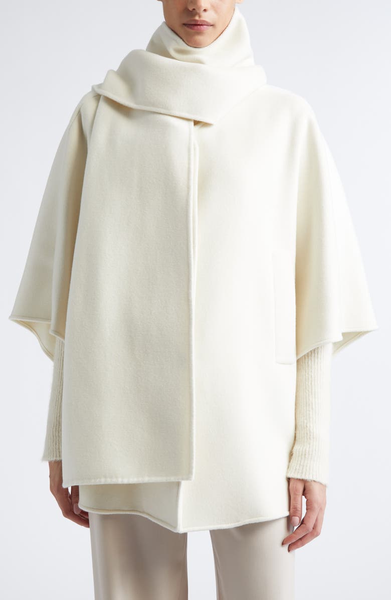 Max Mara Blasone Cashmere Cape, Main, color, White