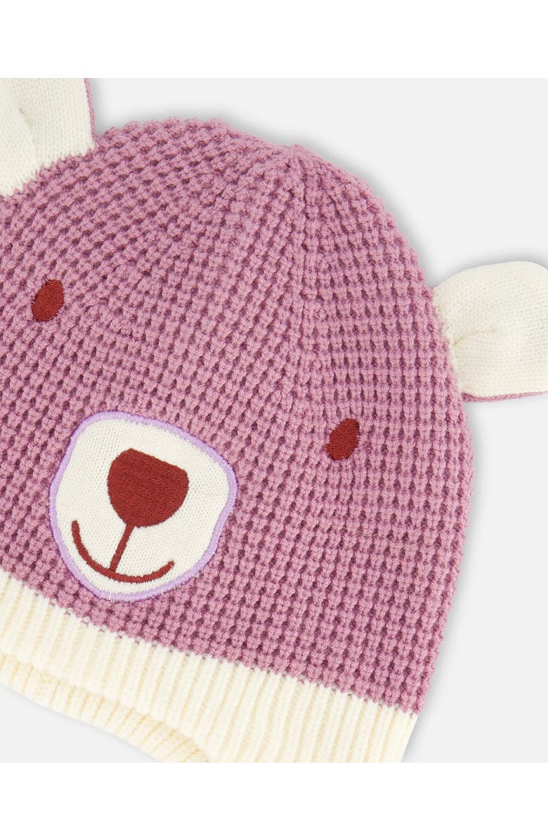 Deux par Deux Baby Girl's Peruvian Knit Hat Dusty Purple, Alternate, color, 