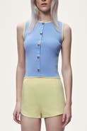 Nocturne Button-Embellished Knit Top