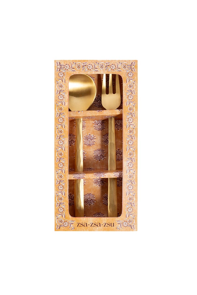 Lotus Set Of 2 Brass Decorative Object Set 6 In, Main, color, Gold