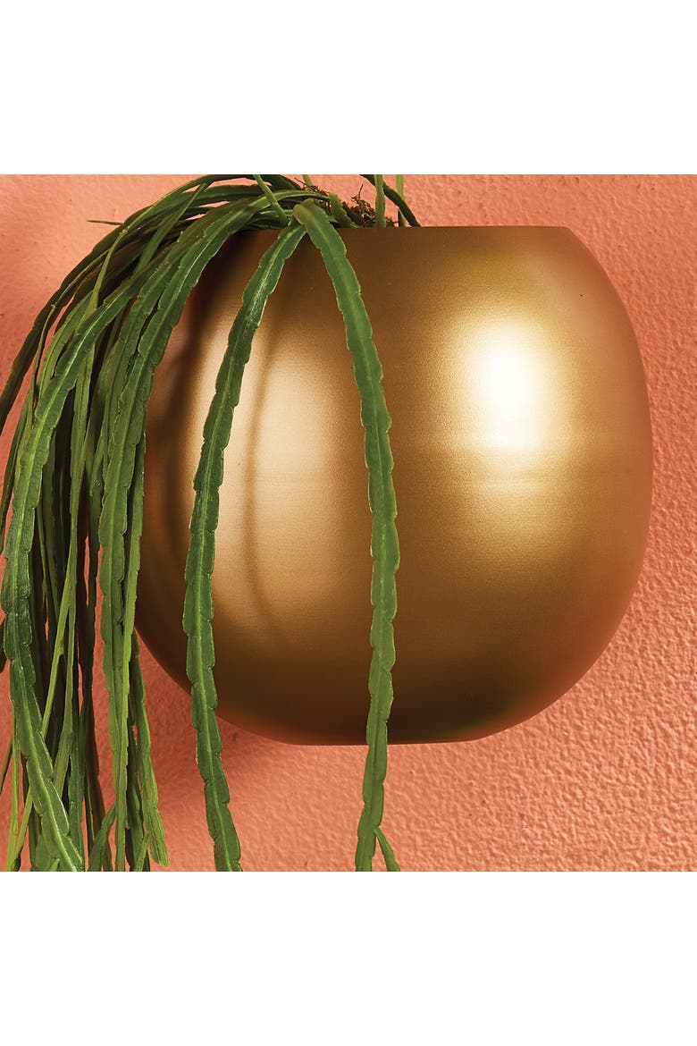 Percy Wall Cachepot, Alternate, color, Gold