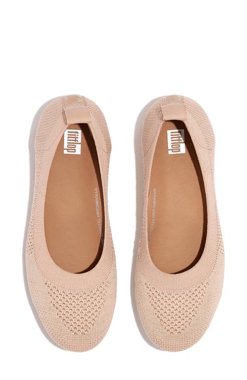 Fitflop Allegro Knit Ballet Flat In Neutral