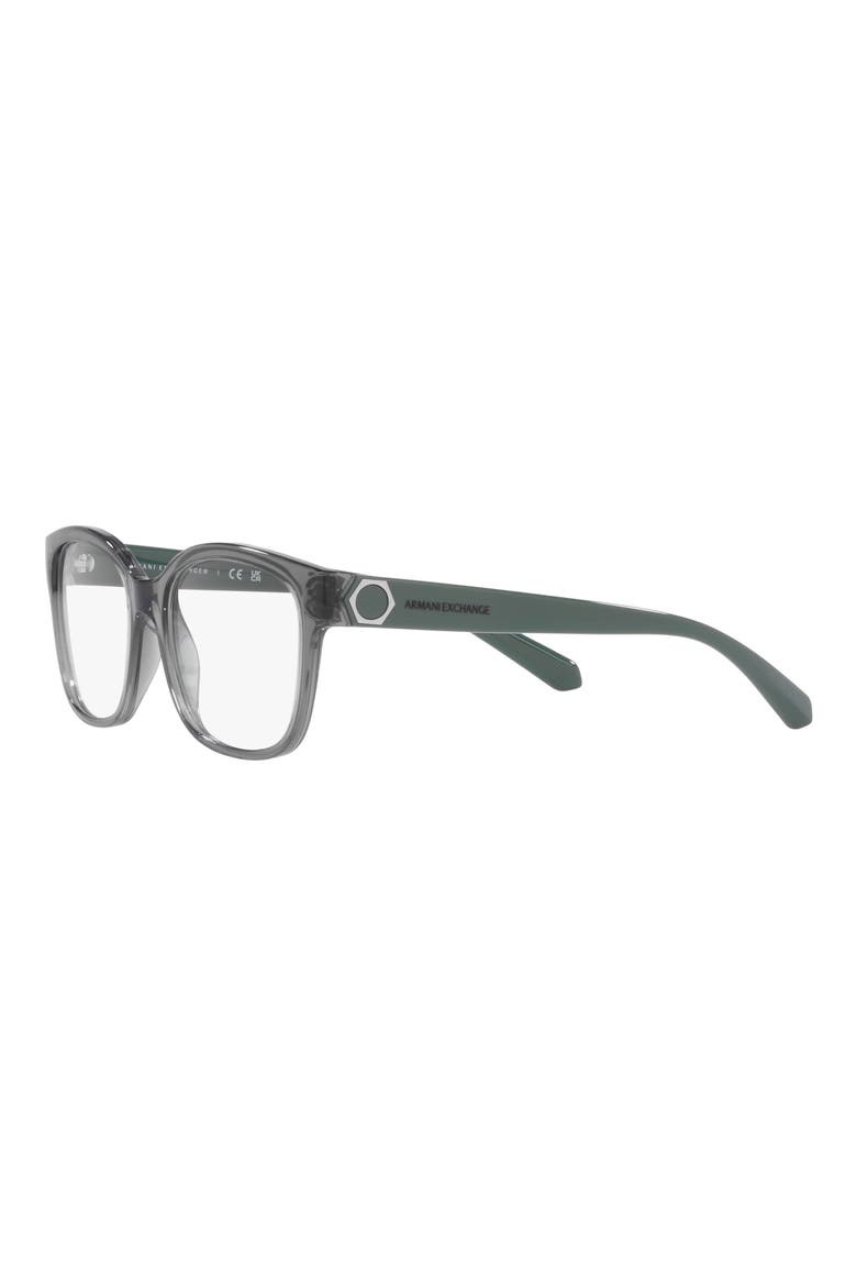 53mm Rectangular Sunglasses, Alternate, color, GREEN