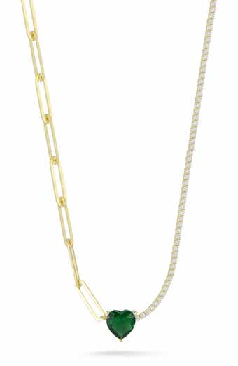 14k Gold Plated Heart Pendant Necklace