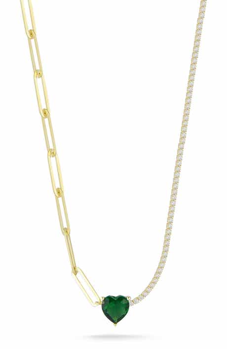 14k Gold Plated Heart Pendant Necklace