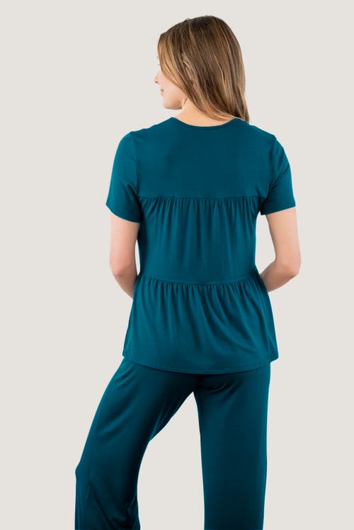 Jjwinks Tiered Built-in Shelf Tee In Blue