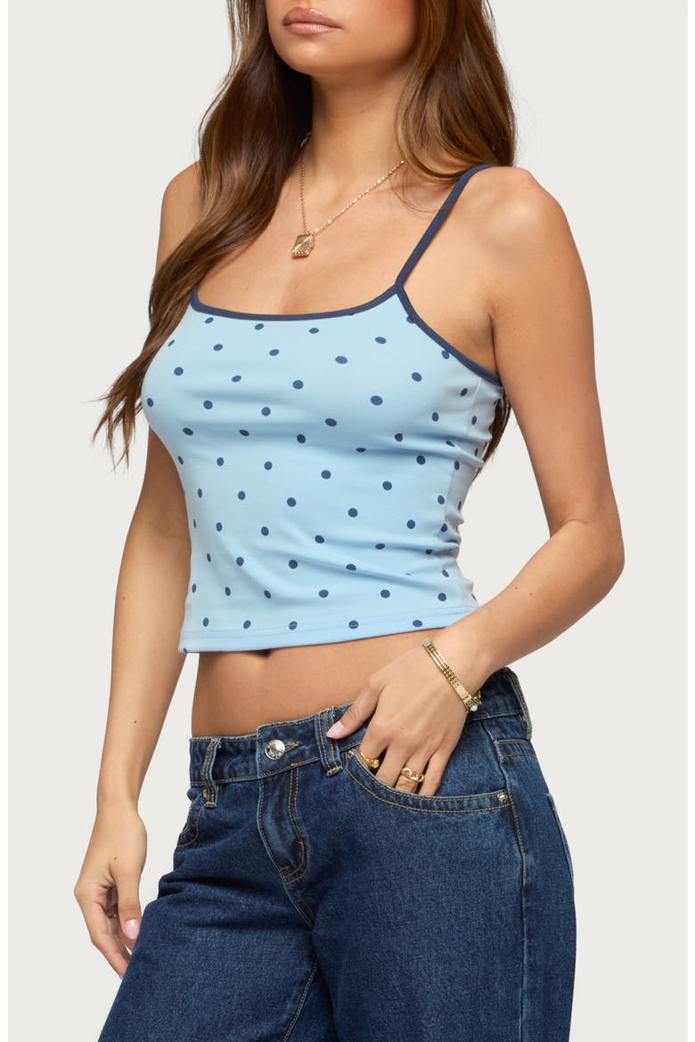Carlah Polka Dot Camisole, Alternate, color, LIGHT-BLUE-AND-NAVY