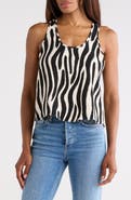 JASON WU Printed Scoop Tank