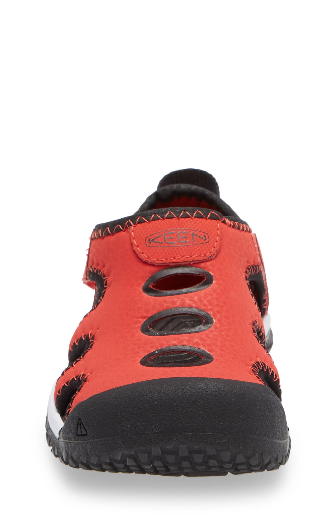 Stingray Sandal, Alternate, color, BLACK/ FIERY RED