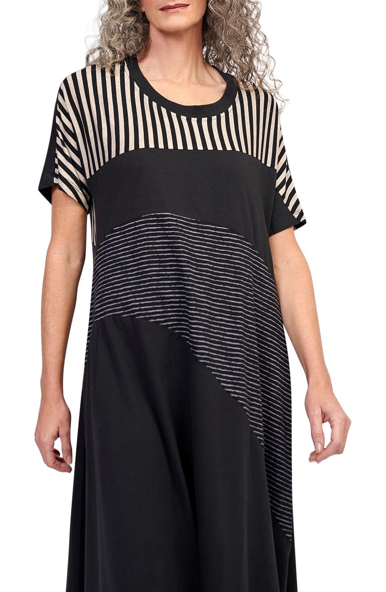 Alembika Jersey patchwork maxi dress, Main, color, 