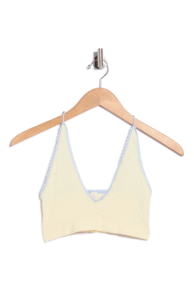 Intimately FP Sweet Point Seamless Longline Bralette, Main, color, PALE BLUE COMBO