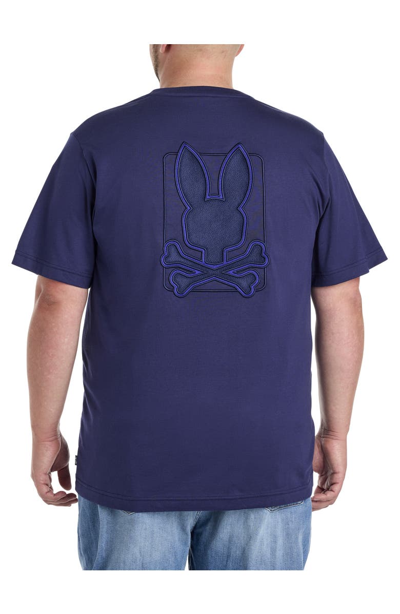 Psycho Bunny Big & Tall Pierce Embroidered Graphic Tee, Alternate, color, Evening Blue