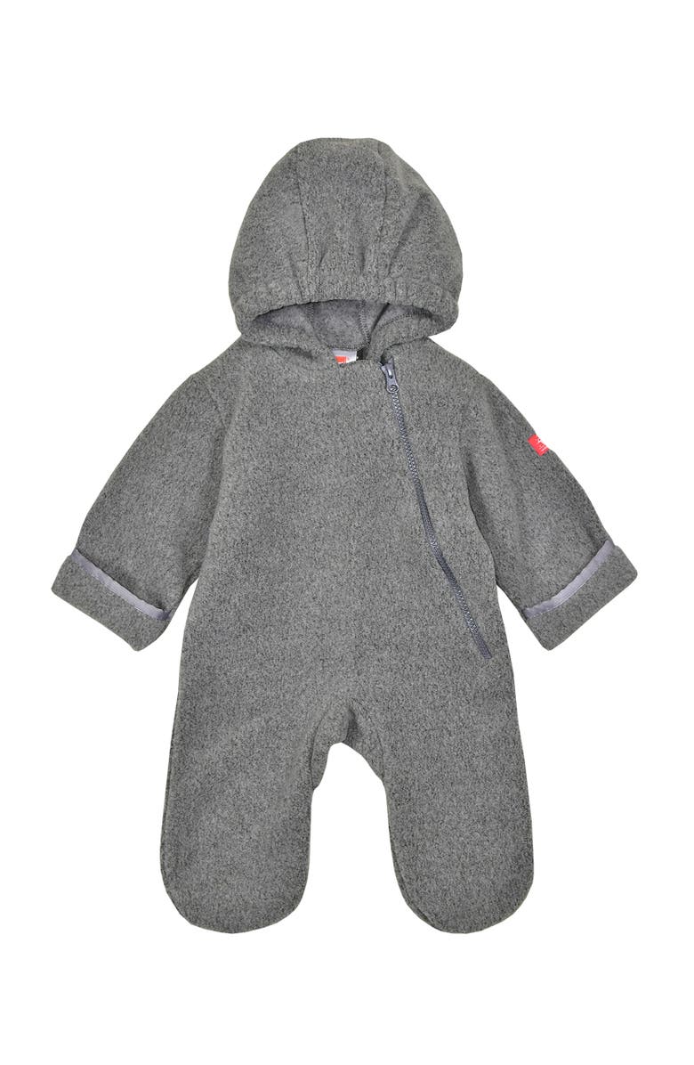 Widgeon Warmplus Water Repellent Polartec Fleece Bunting, Main, color, Heather Gray