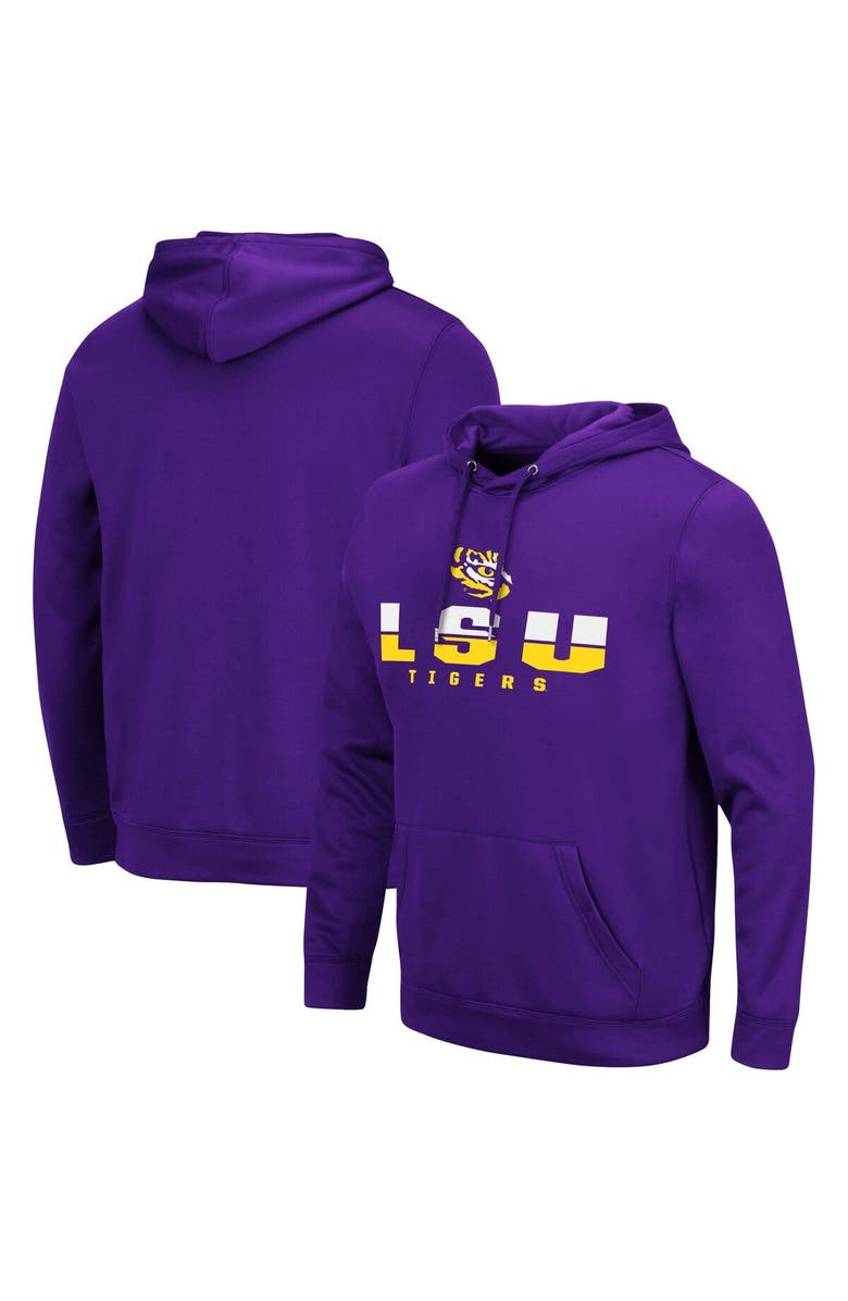 COLOSSEUM Men's Colosseum Purple LSU Tigers Lantern Pullover Hoodie, Main, color, Purple