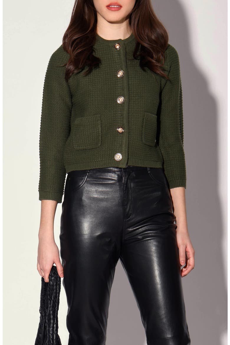 Janis Cardigan, Main, color, OLIVE