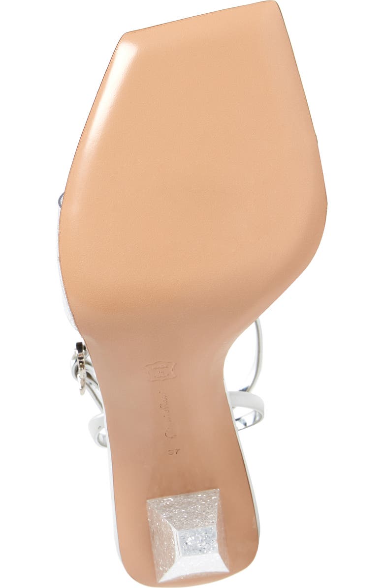 Gianvito Rossi Odessy Glitter Clear Sandal, Alternate, color,