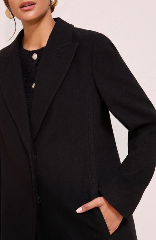 Friends Like These Front Snap Coat In Black