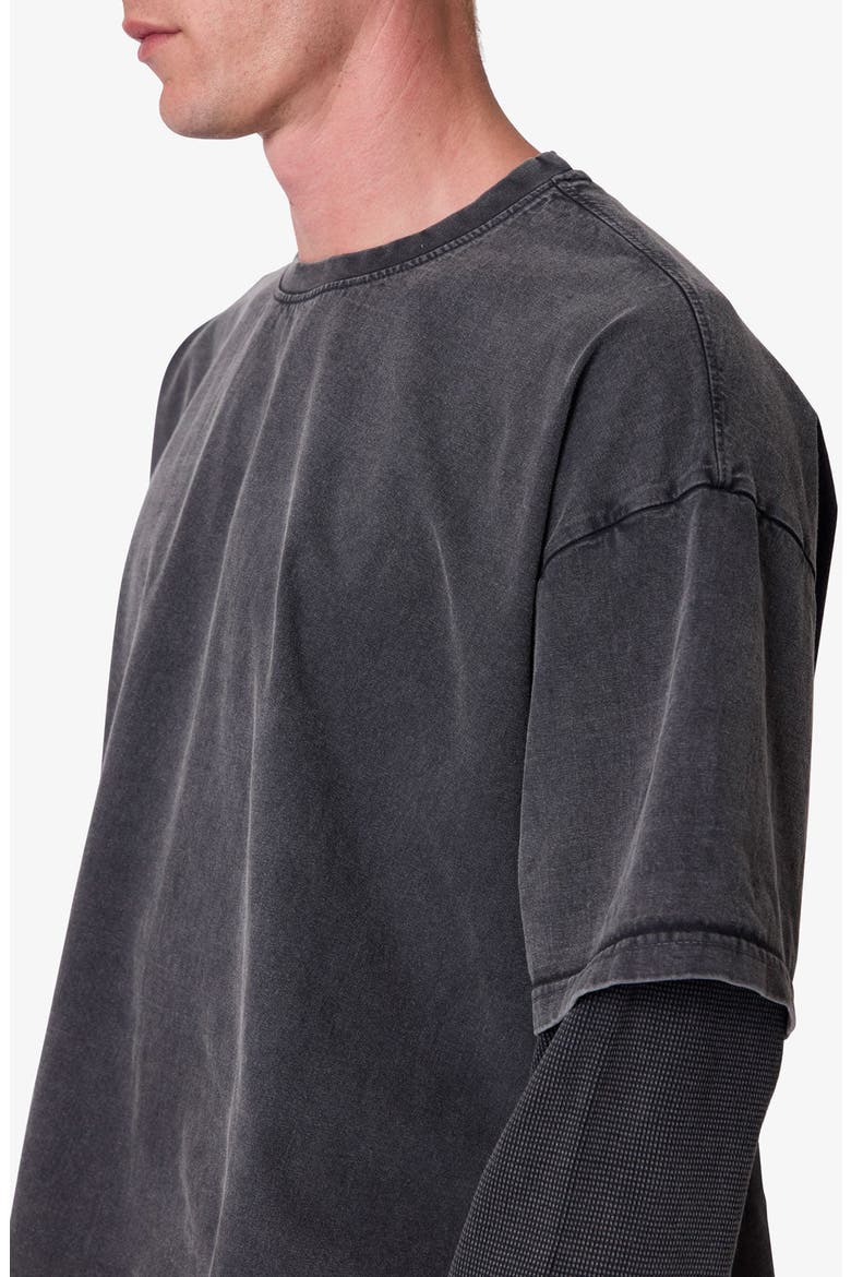 Layered Thermal Long Sleeve T-Shirt, Alternate, color, WASHED BLACK