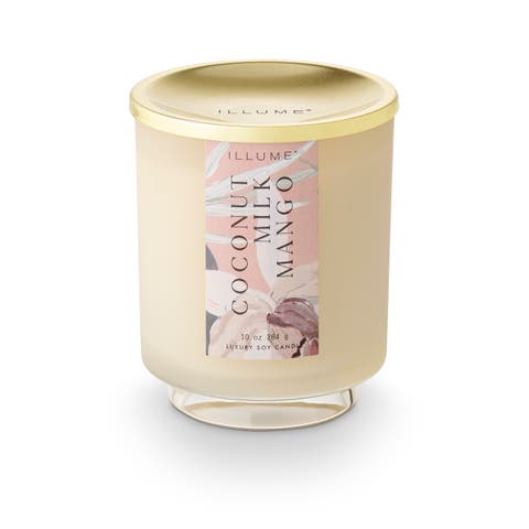 Beautifully Done Coconut Milk Mango Signature Glass Candle, 284g