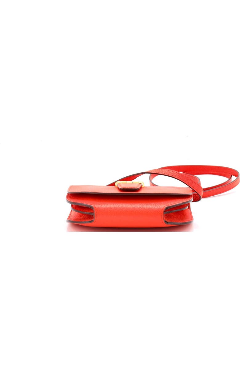 Pre-Owned Hermes Convoyeur Crossbody Bag Evercolor Mini, Alternate, color, Orange Poppy