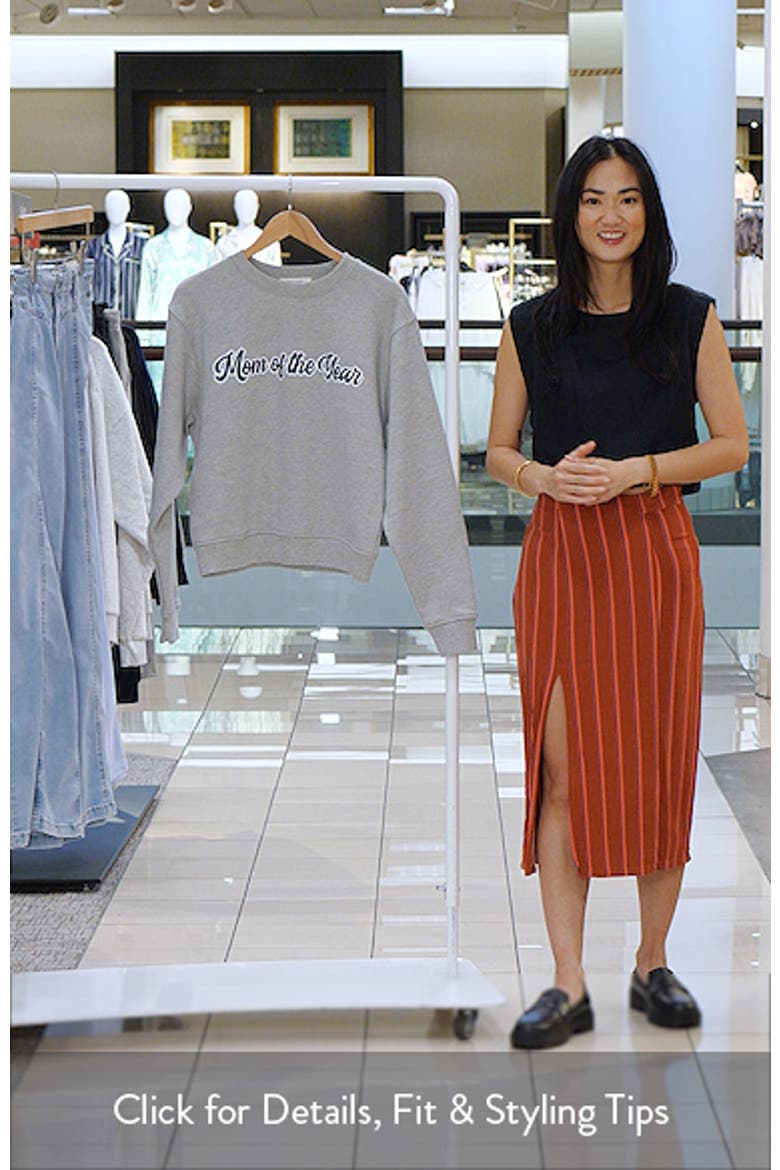 The Varsity Mom of the Year French Terry Graphic Sweatshirt video