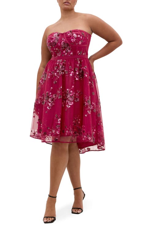 Ambrosia Lace Fit & Flare Dress (Plus)
