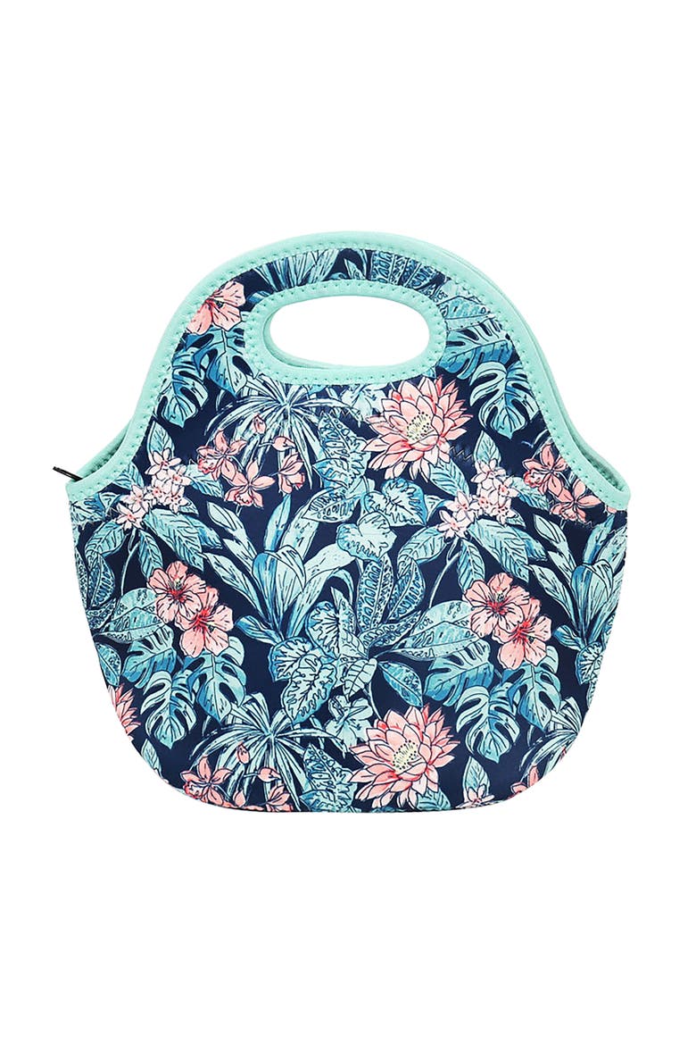 Insulated Neoprene Womens Lunch Bags, 3 Piece Set, Alternate, color, Blue