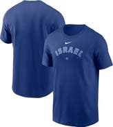 Nike Men's Nike Royal Israel Baseball 2026 World Baseball Classic Wordmark T-Shirt