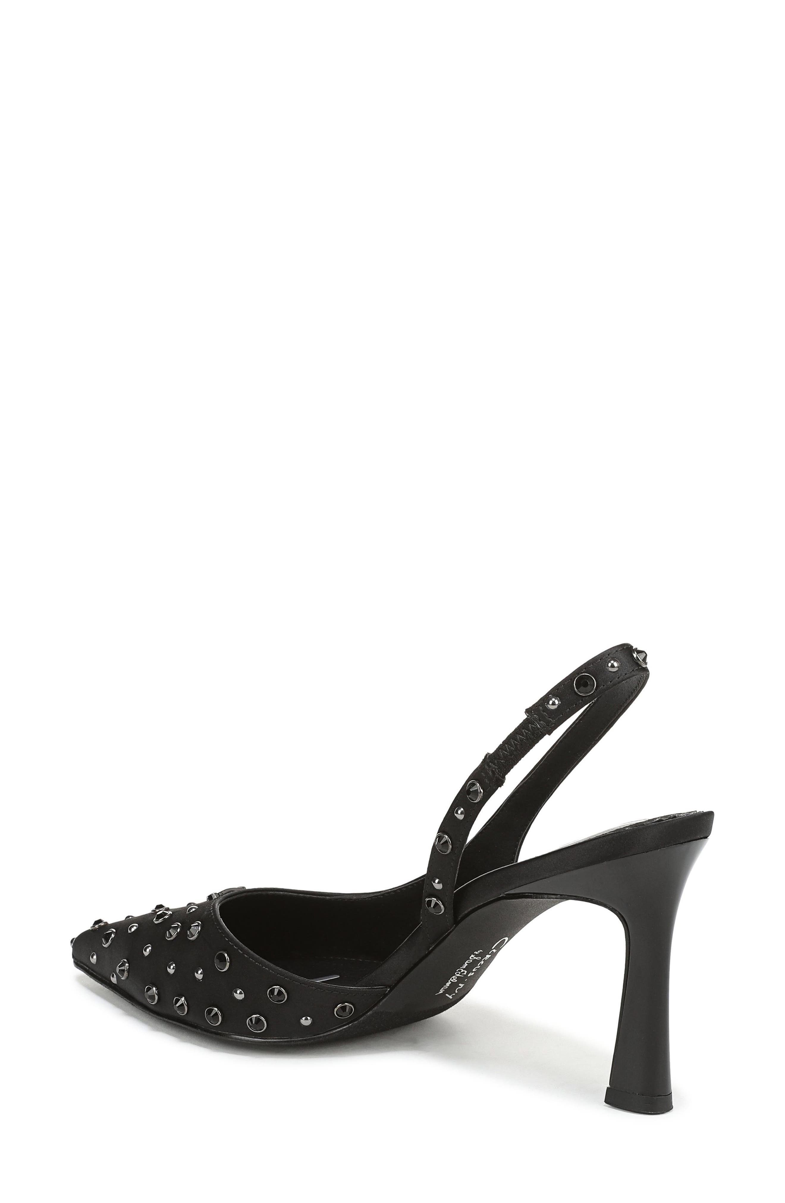 Circus NY by Sam Edelman Tallie Pointed Toe Slingback Pump, Alternate, color, Black