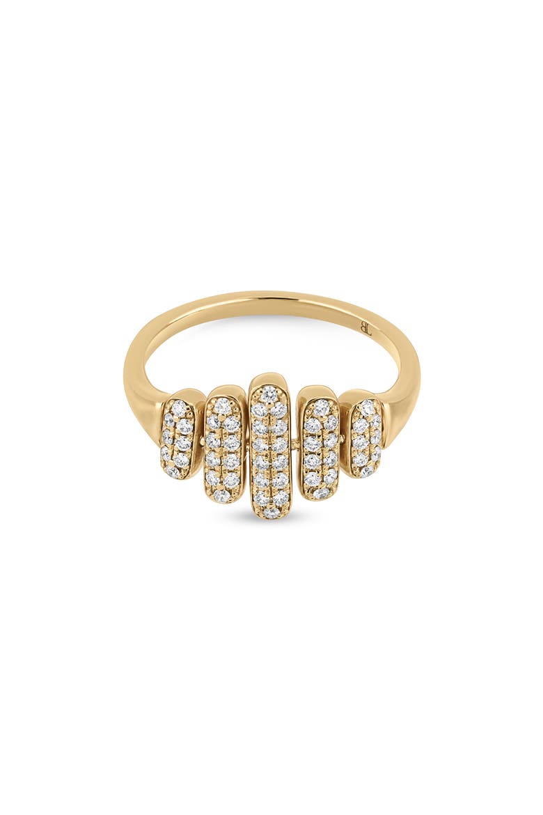 Cleo Florentine Statement Pavé Diamond Ring, Alternate, color, 18K GOLD