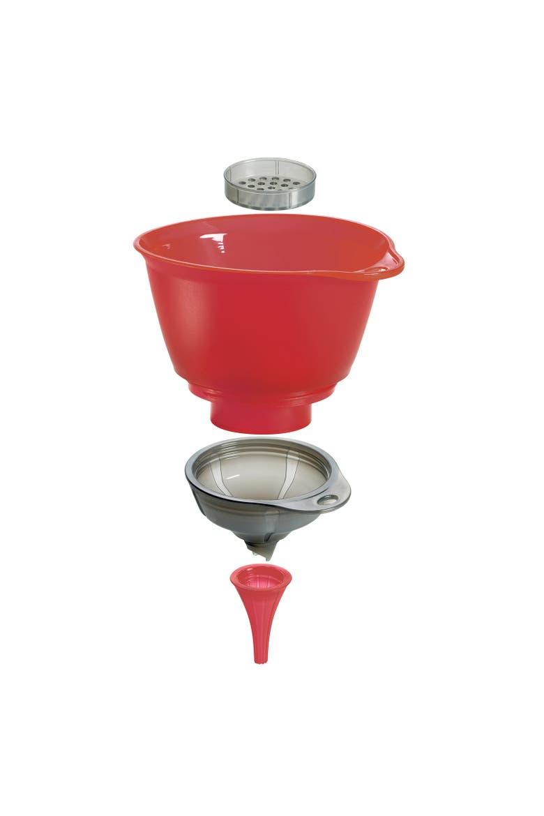 3-in-1 Funnel, Alternate, color, Red