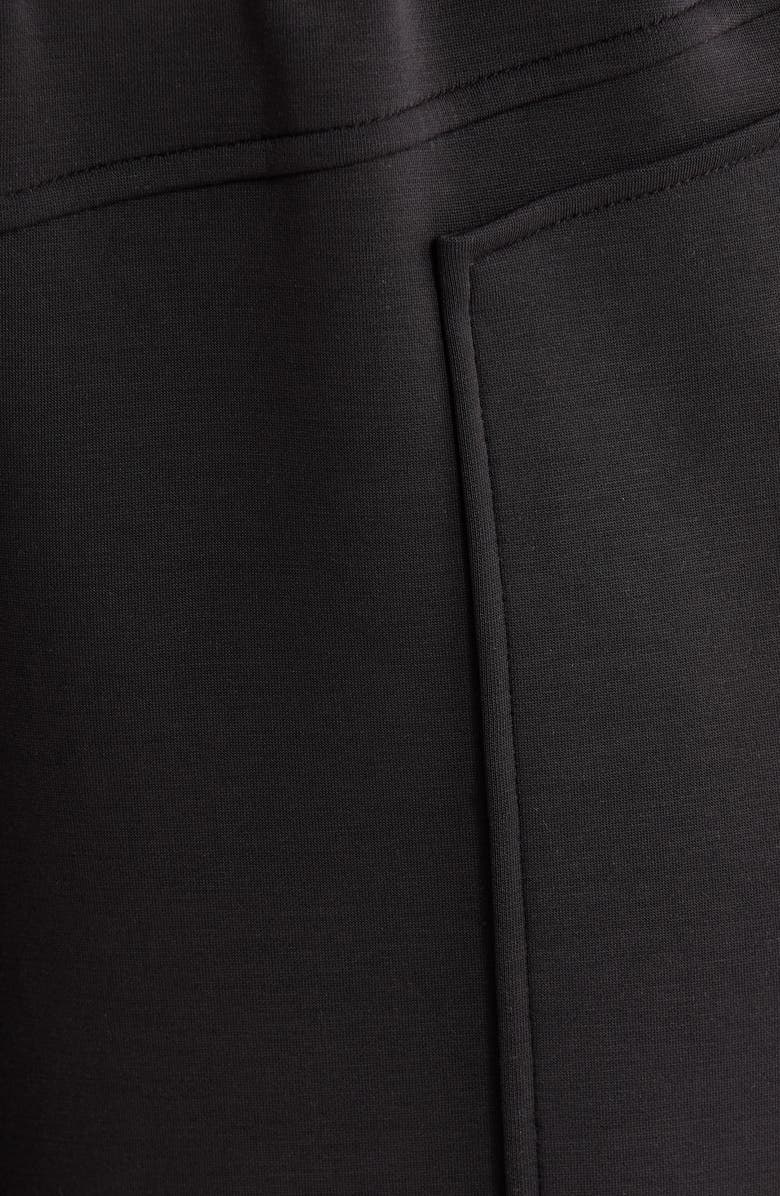 Wit & Wisdom Yoke Detail Wide Leg Scuba Pants, Alternate, color, Black