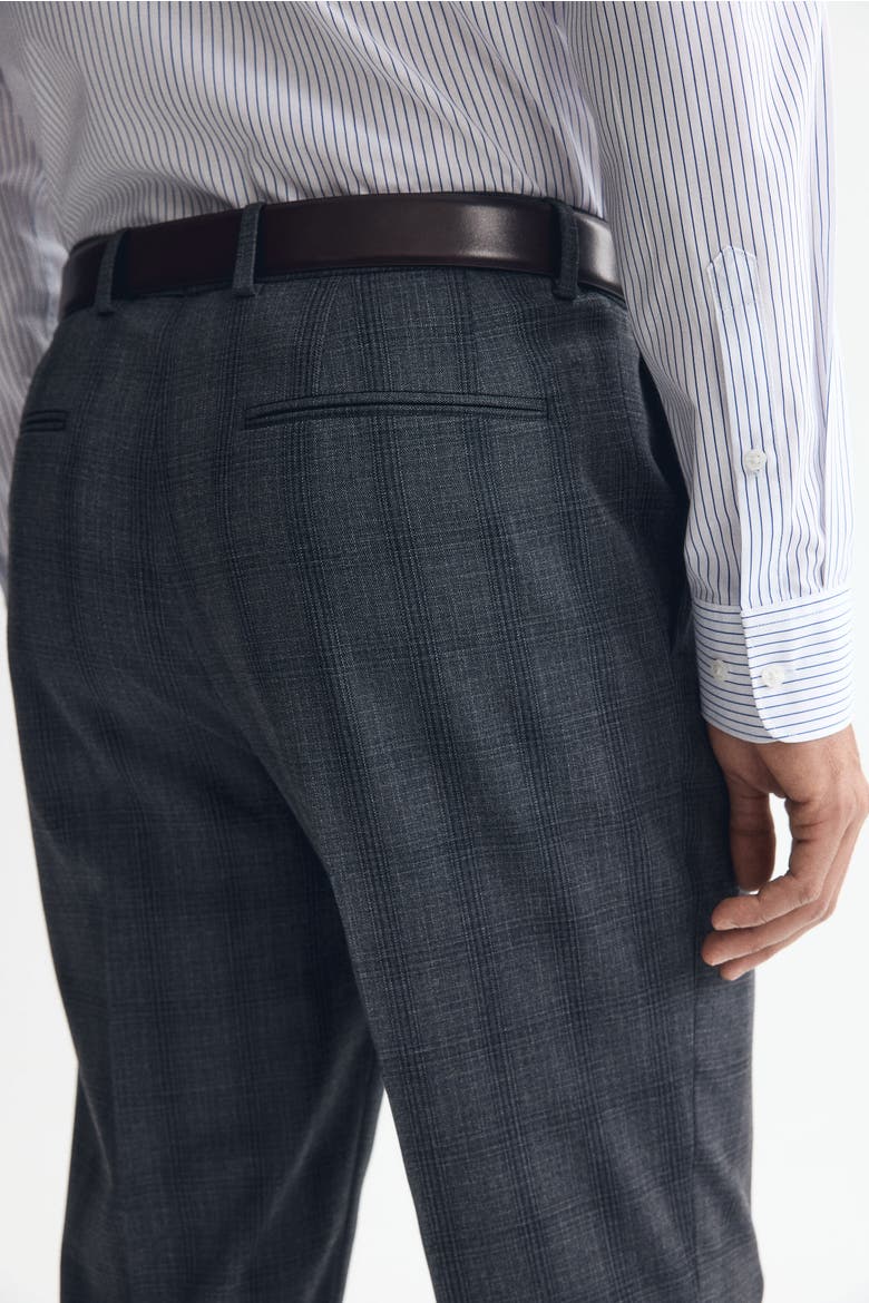 Regular-fit Suit Pants, Alternate, color, Navy blue/plaid